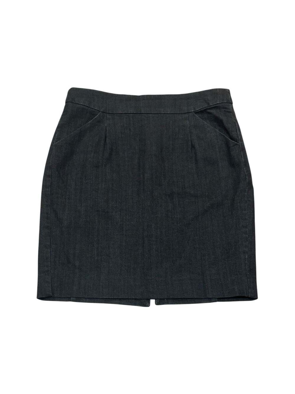J.Crew Dark Wash Denim Stretch Pencil Skirt Size 14